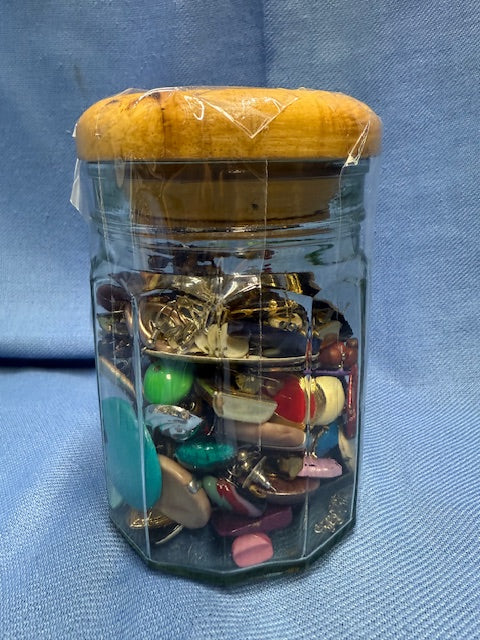 Jar of Broken Earrings for Crafts